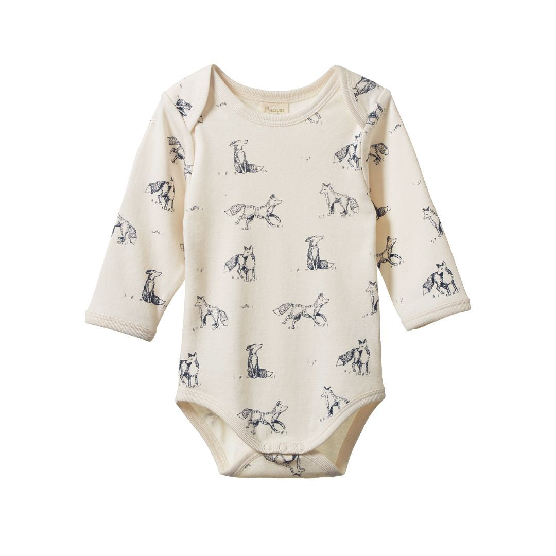 Nature Baby S/S Bodysuit Navy Stripe