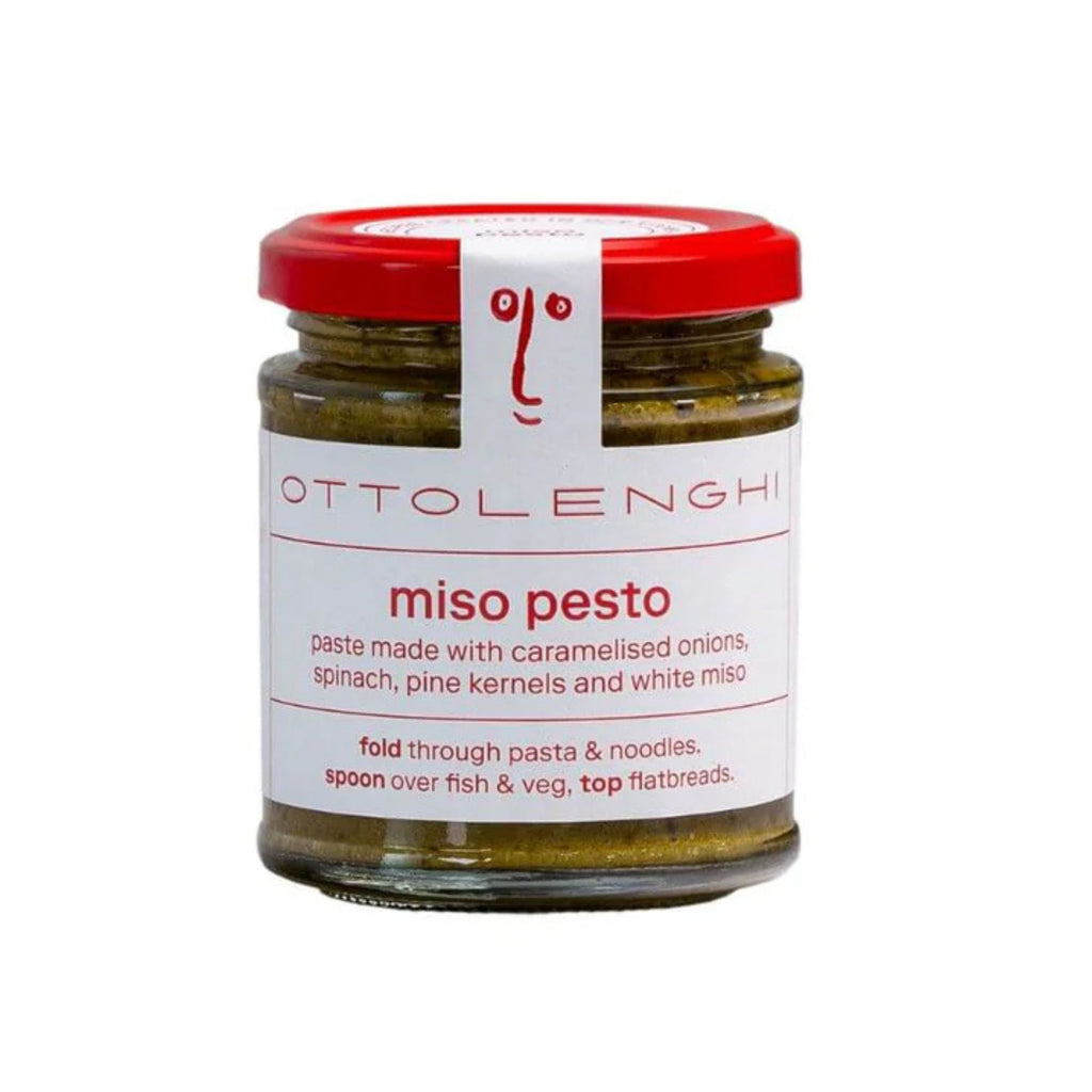 Ottolenghi Miso Pesto 170g in a glass jar with white label