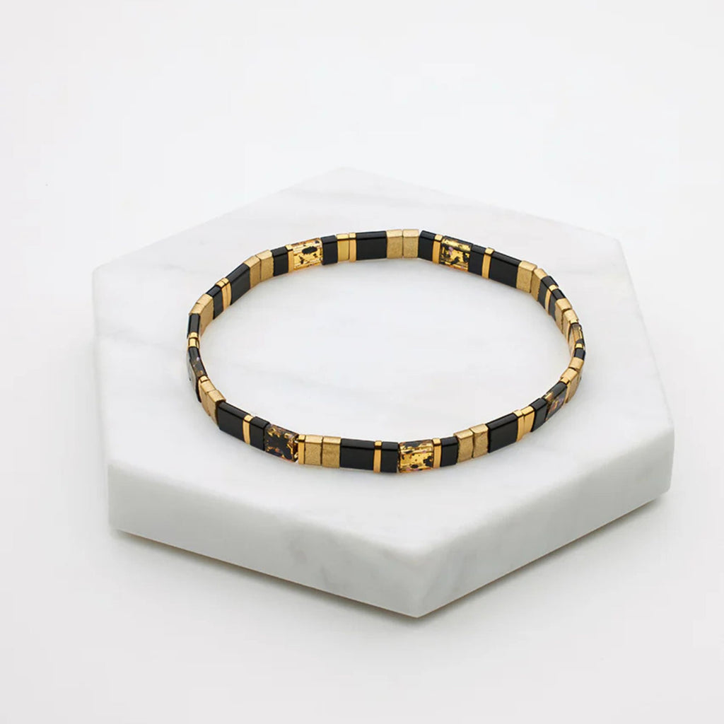 Zafino - Tile Bracelet - Black/Brown