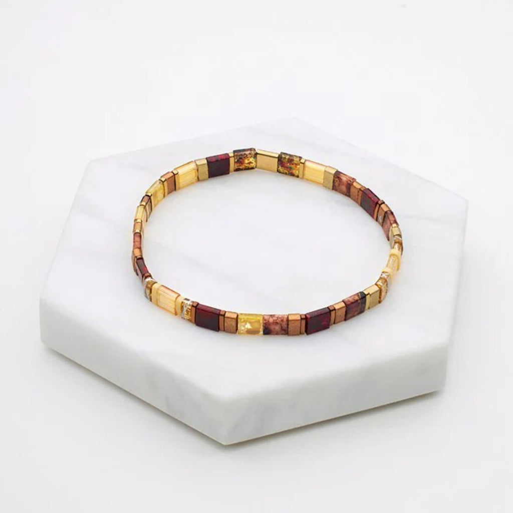 Zafino - Tile Bracelet - Burnt Amber