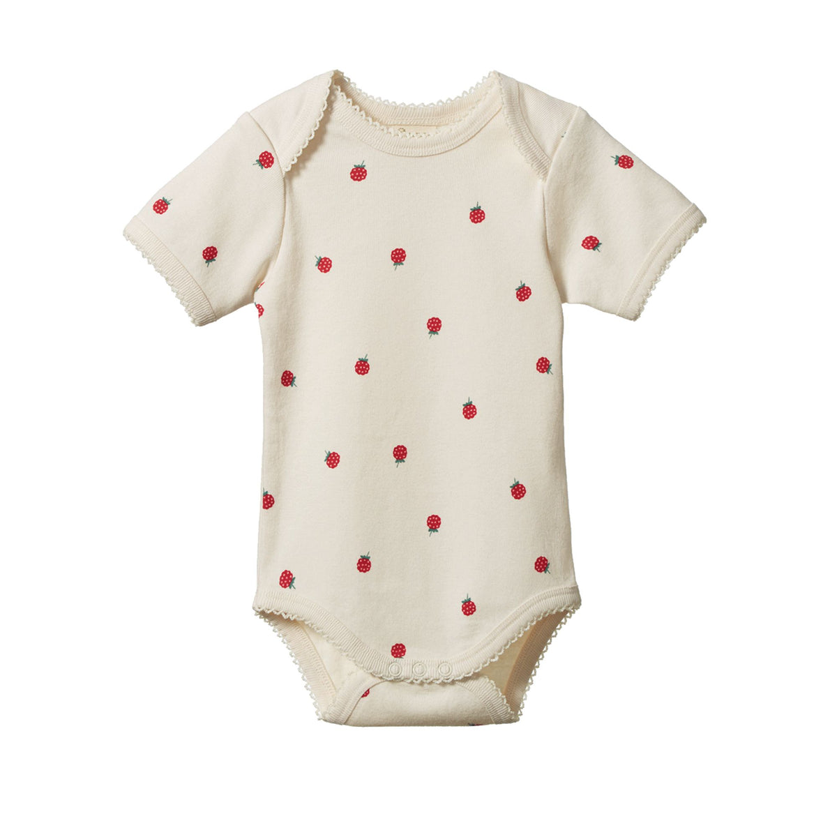 Nature Baby - Short Sleeve Bodysuit - Raspberry Print – The Country ...