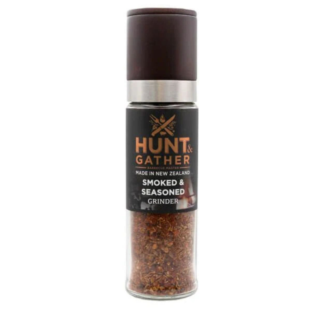 Hunt & Gather smoked and seasoned grinder on a white background