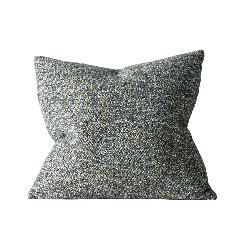 Textured throw pillow on a white background