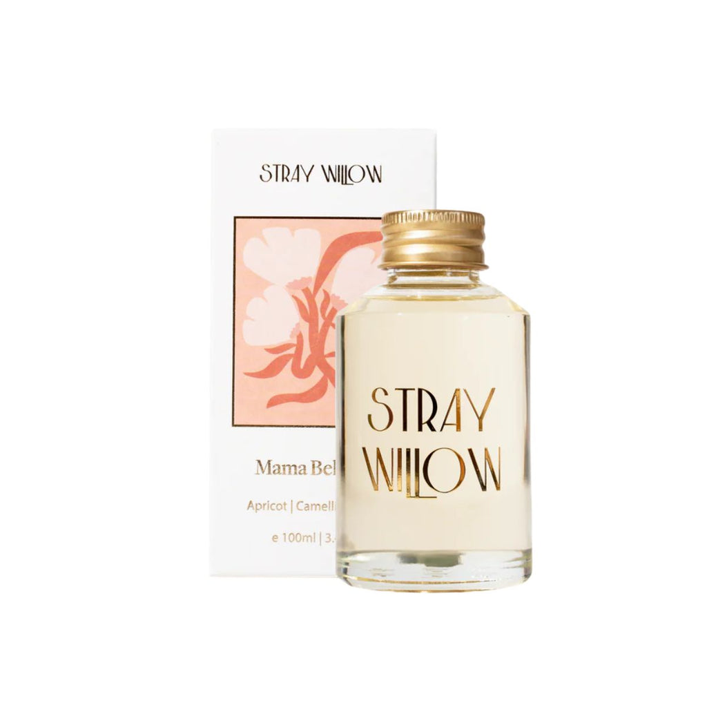 Stray Willow bottle and packaging on a white background