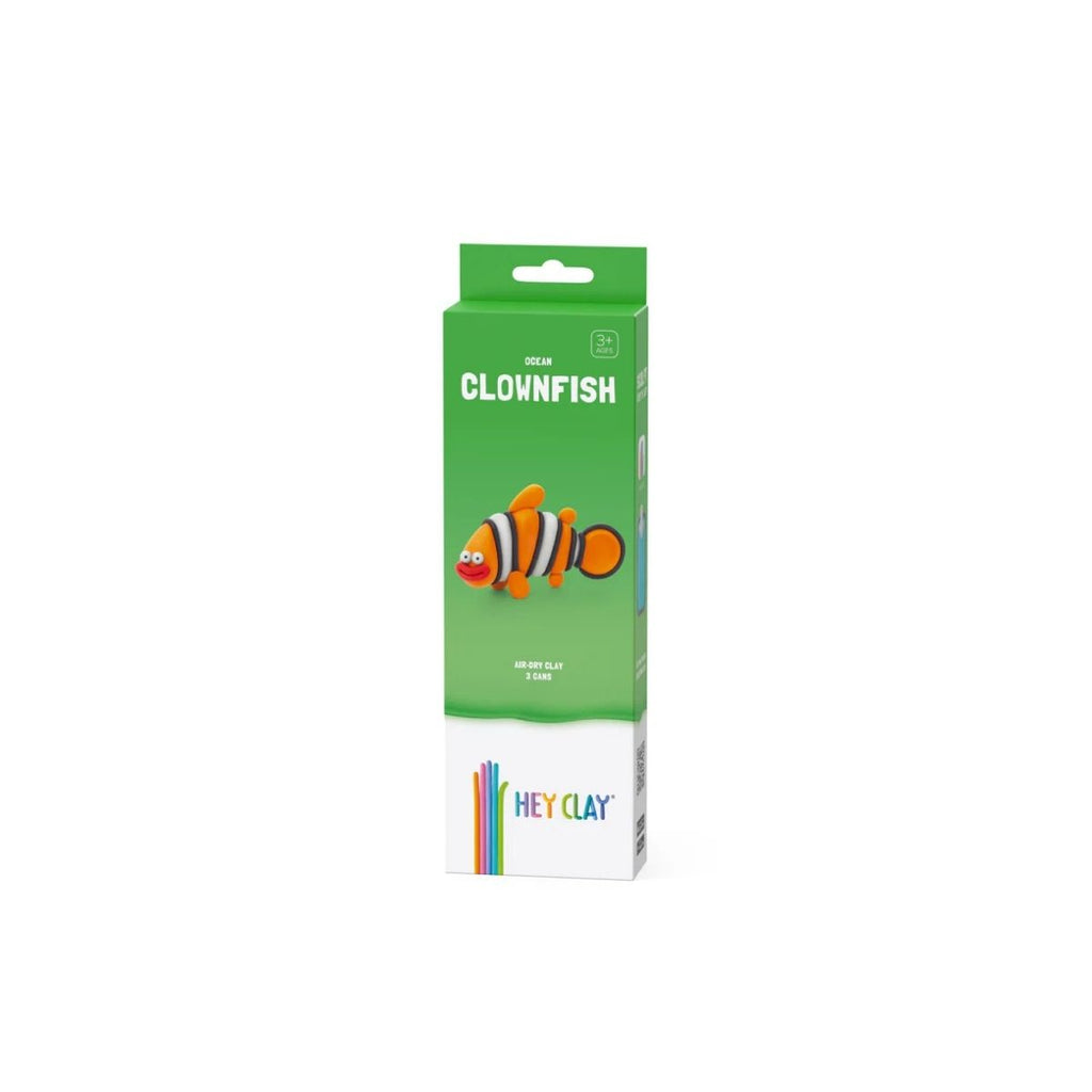 Pack of Hey Clay clownfish clay on a white background