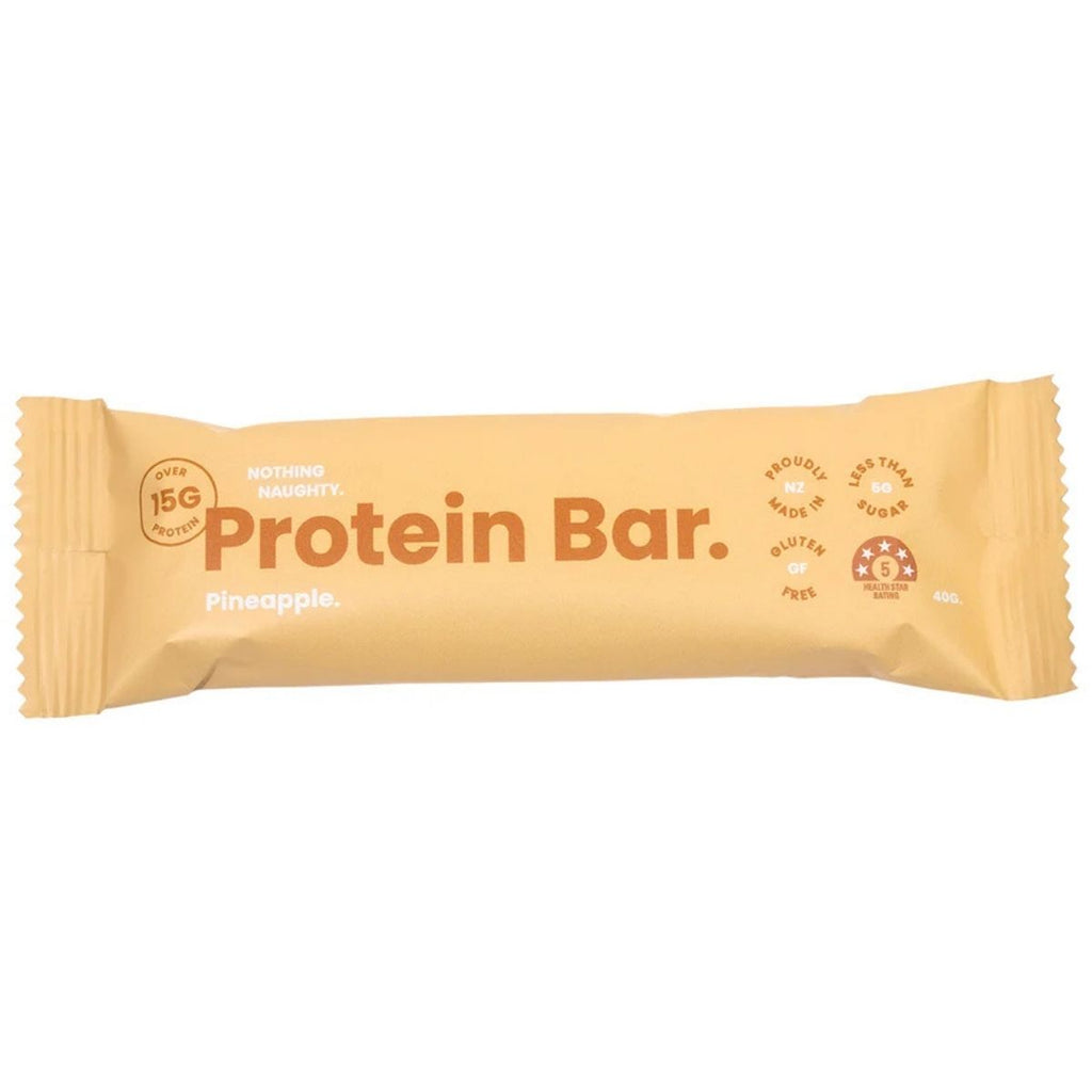 Protein bar packaging with 'Protein Bar' text on a white background