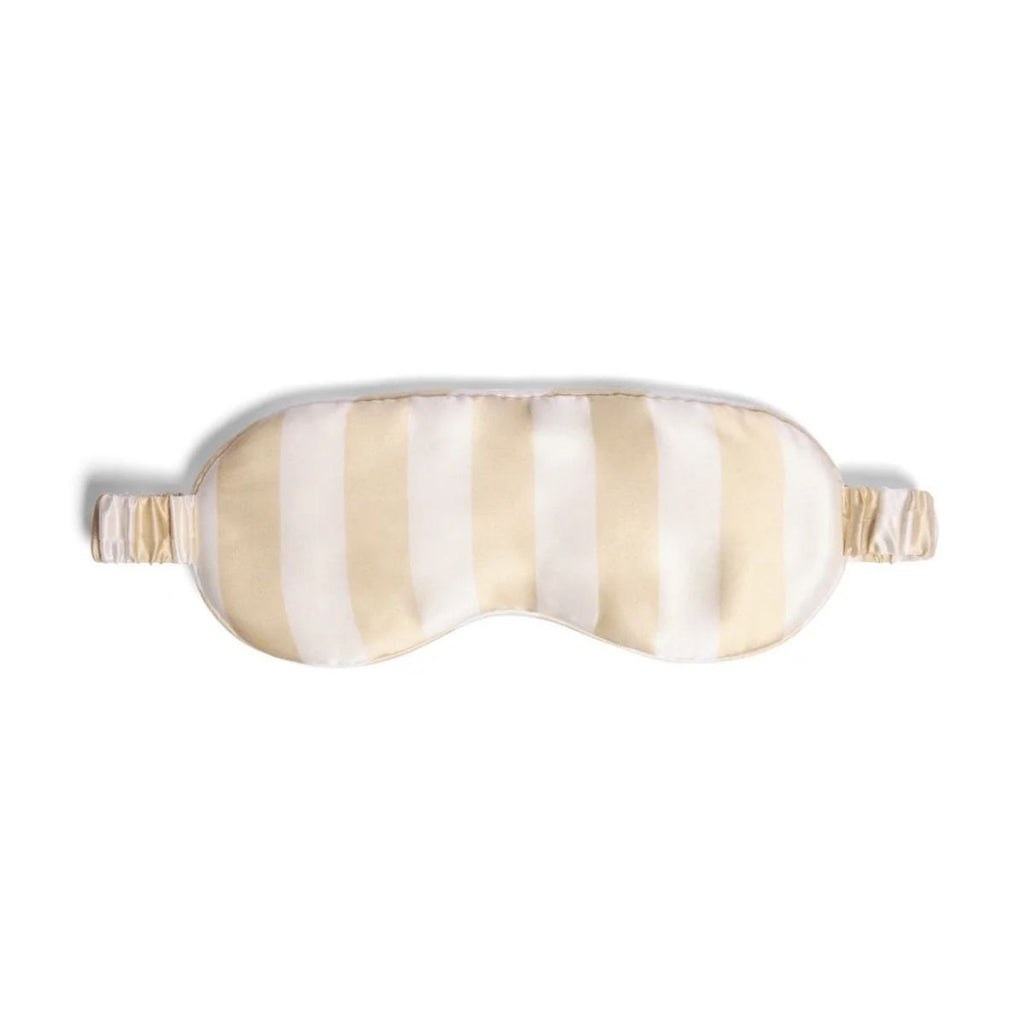 Striped eye mask on a white background