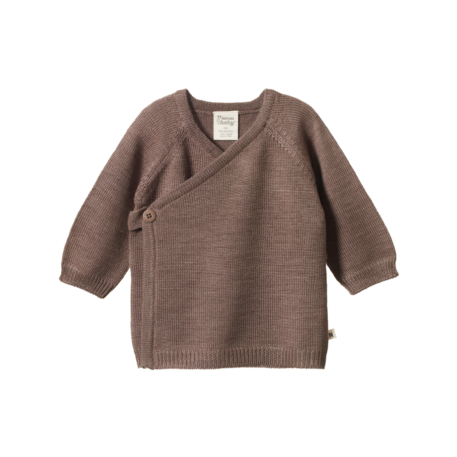 Nature Baby Merino Wool Knit Kimono Jacket Cub Marl – The