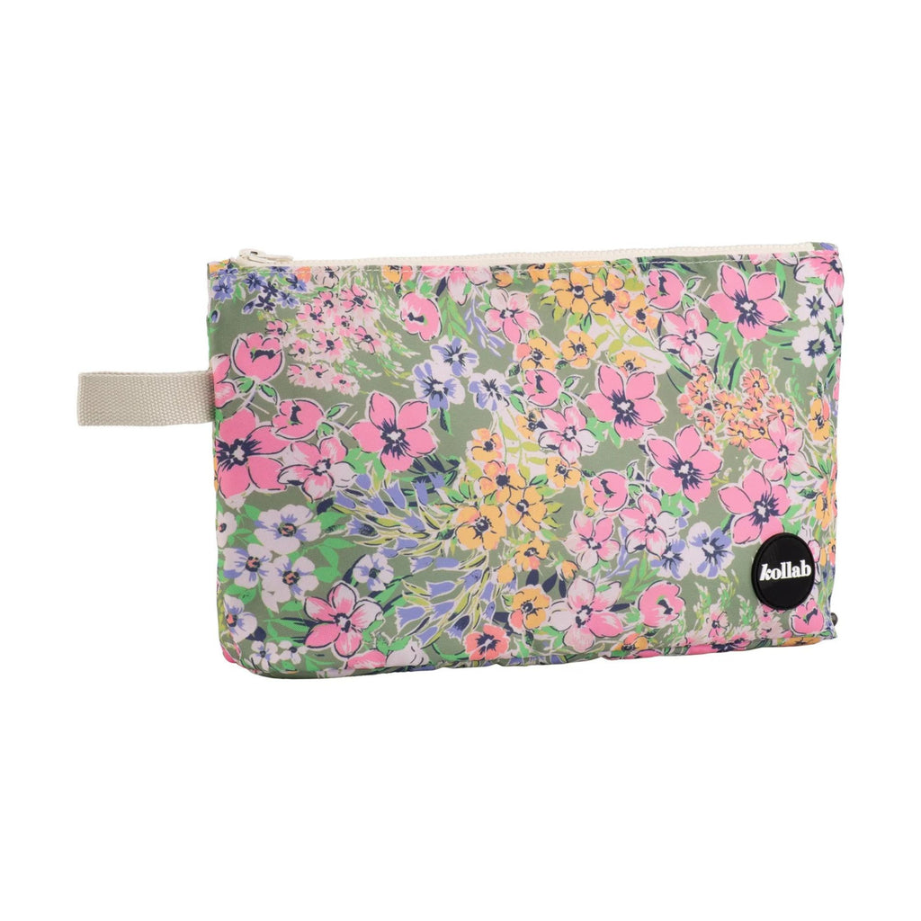 Closed floral mini pouch bag