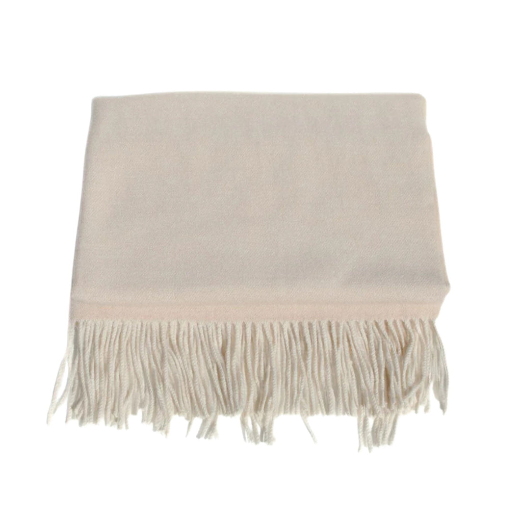 Simple Scarf Cream coloured with tassel ends