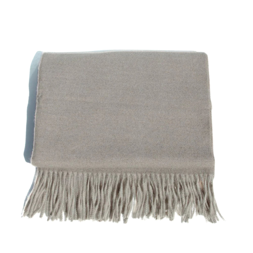 Simple Scarf Taupe colour with tassel ends