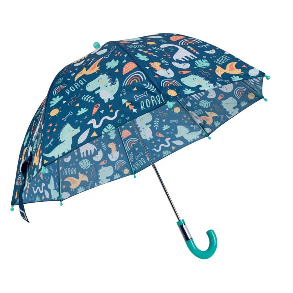 Eureka kids - Umbrella - Dinosaurs print on a navy base on an open umbrella