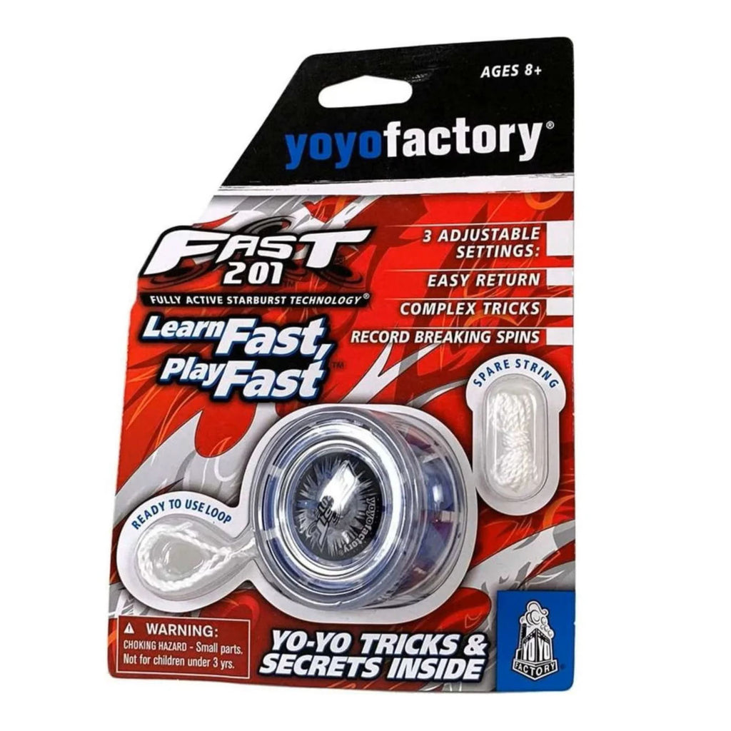 YoyoFactory Fast 201 yo-yo packaging with red and black design