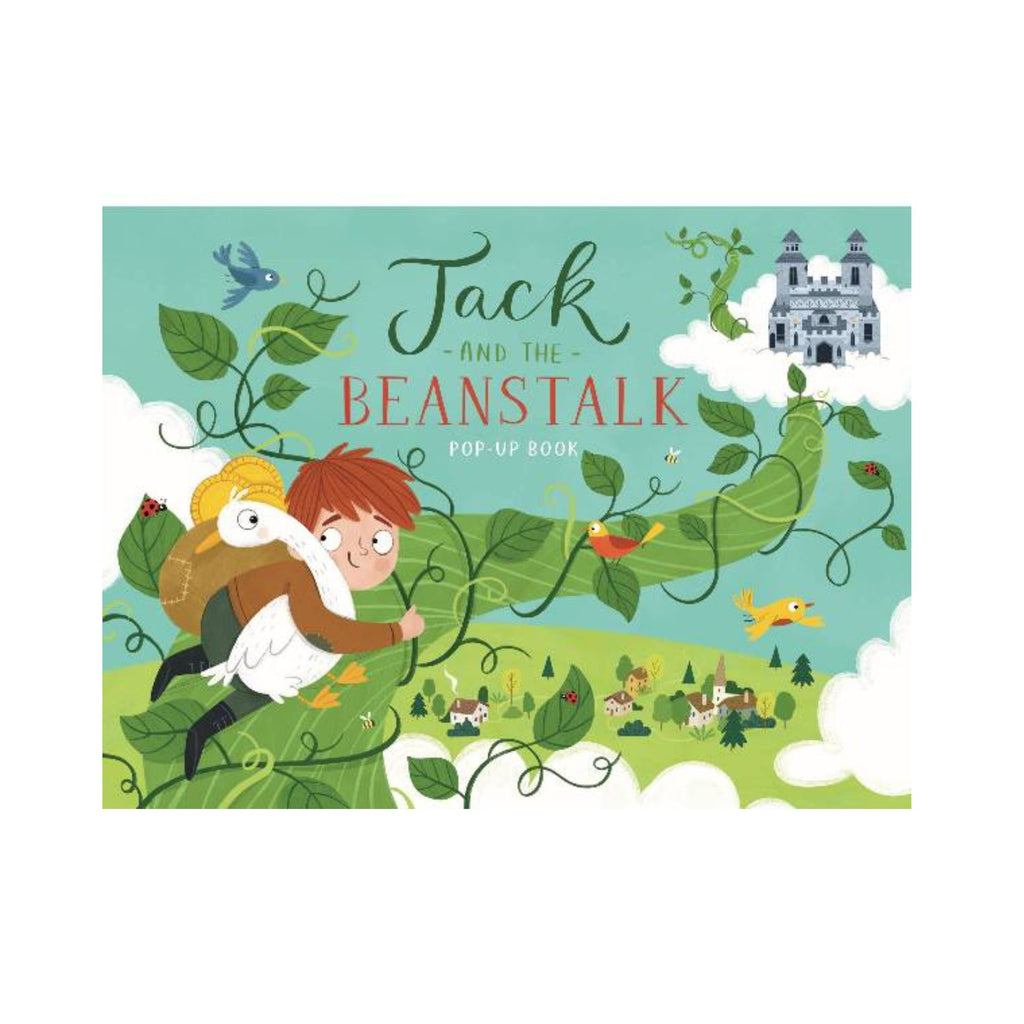 Book cover of 'Jack and the Beanstalk' with a pop-up design on a white background