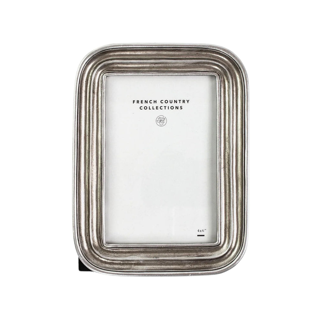 Chunky Double Rim Photo Frame 5 x 7. Silver colour