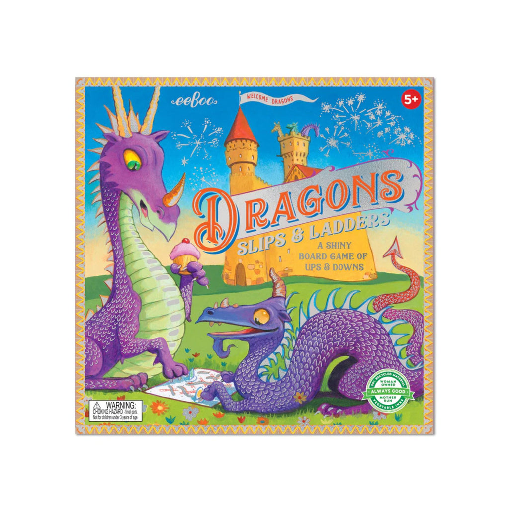 Eeboo - Slips & Ladders- Dragons version of snakes and ladders game.