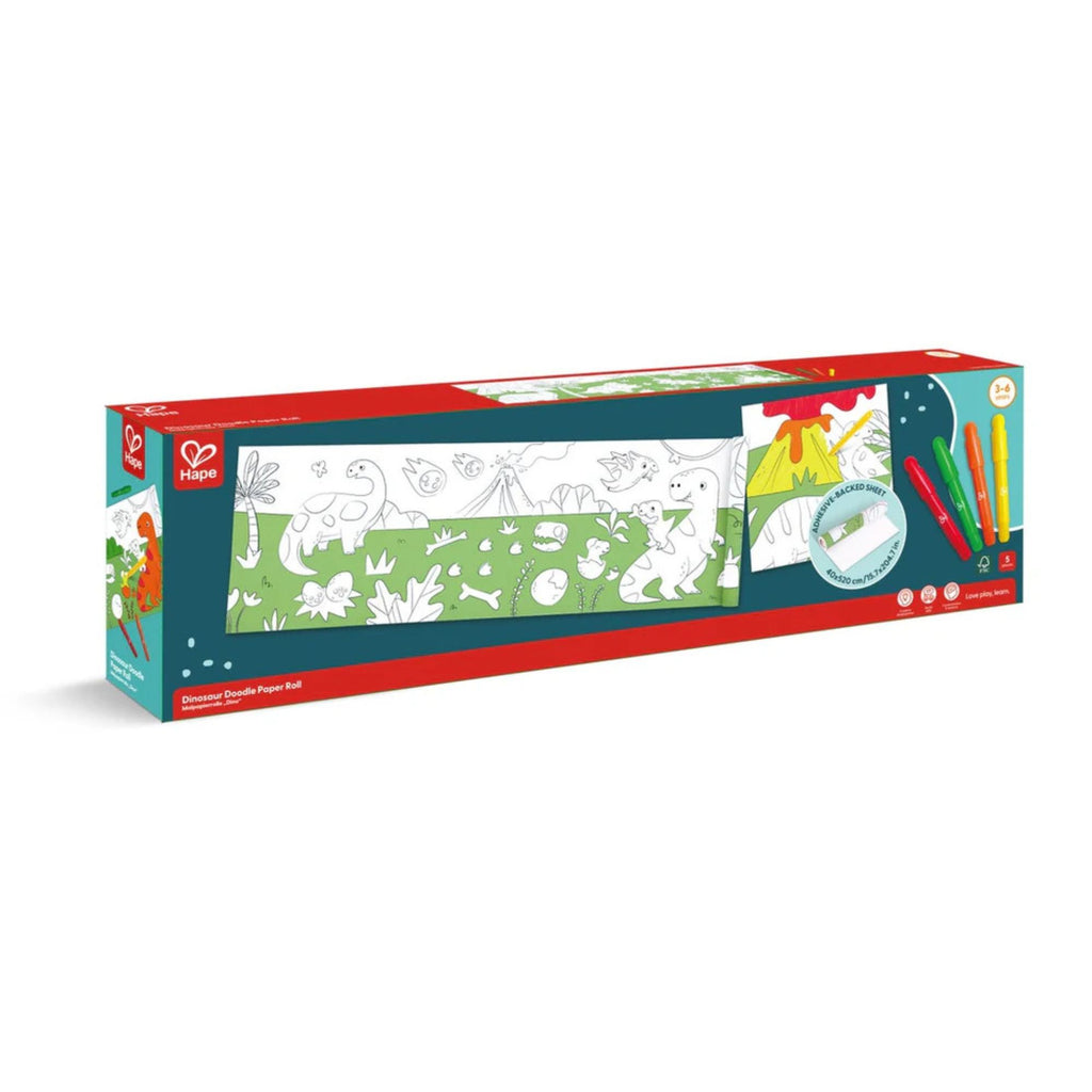 Colorful packaging of a children's activity set with illustrations on a white background