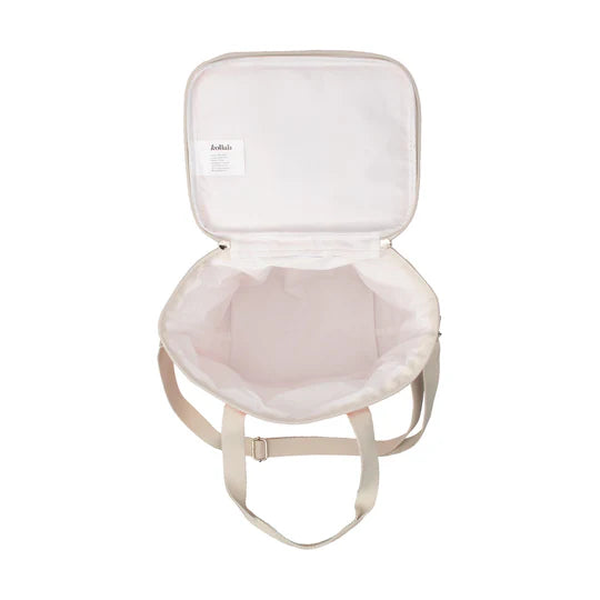 Baby seat with straps on a white background