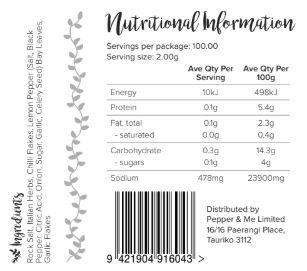 Pepper & Me Man Grind 300g