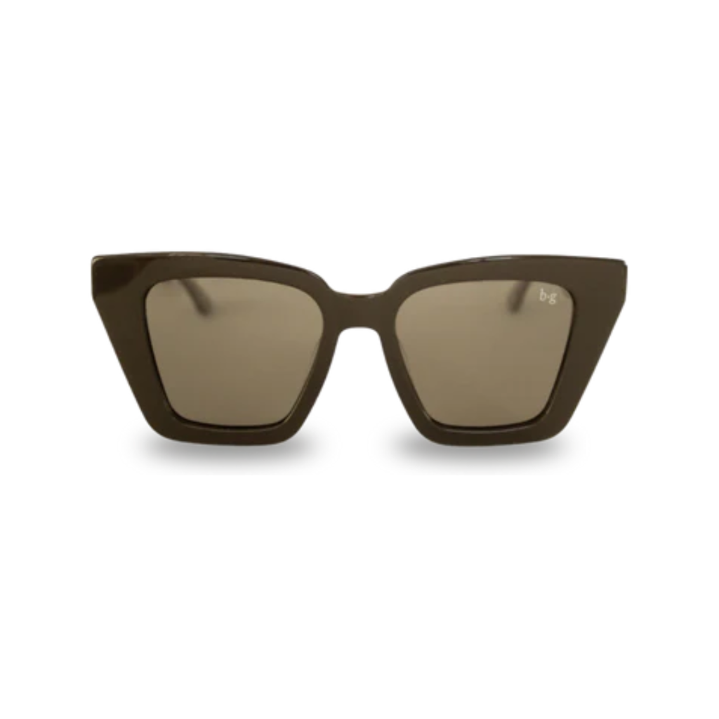 Bored George Piper Black sunglasses with a black solid frame and dark lens